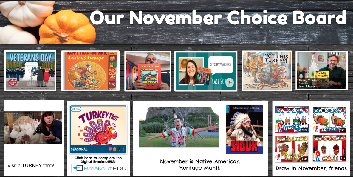 November Choice Board